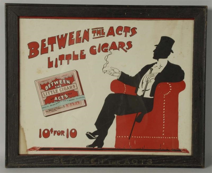 BETWEEN THE ACTS CIGARS SIGN.                     