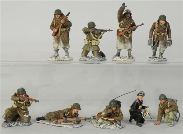 LOT OF 9: KING & COUNTRY BASTOGNE SOLDIERS.       