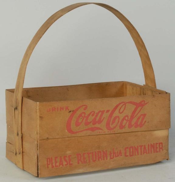 1940S WOODEN COCA-COLA CARRIER.                   