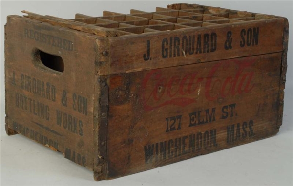 EARLY COCA-COLA WOODEN CASE.                      