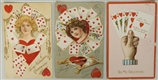 LOT OF 3: VALENTINES AND POSTCARDS.              