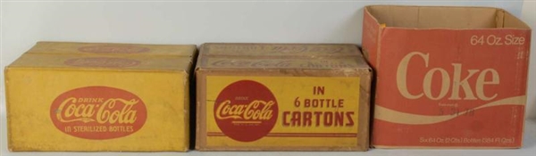 LOT OF 3: COCA-COLA CASES.                        