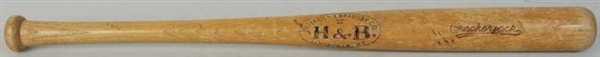 H&B CRACKERJACK BASEBALL BAT.                     