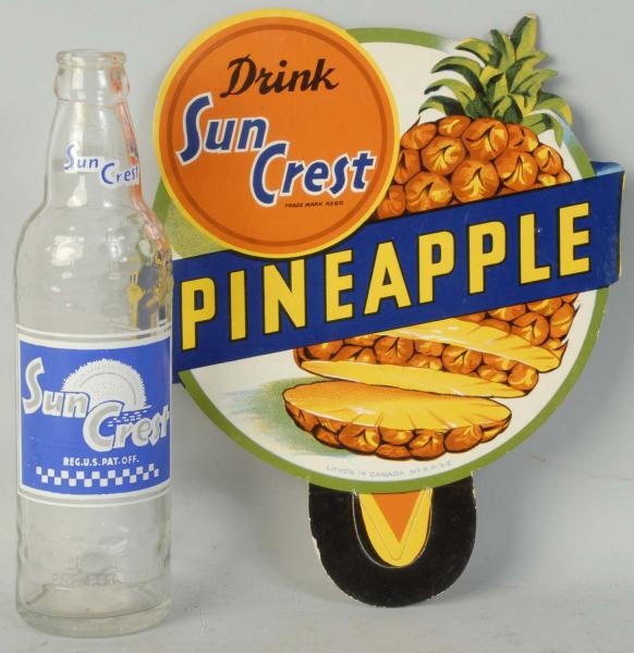 SUN CREST PINEAPPLE TOPPER & BOTTLE.              