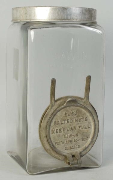 1920S SUSU SALTED NUTS STORE JAR.                 