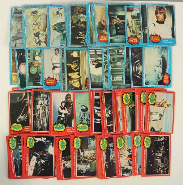LARGE LOT OF STAR WARS & KING KONG TRADING CARDS. 