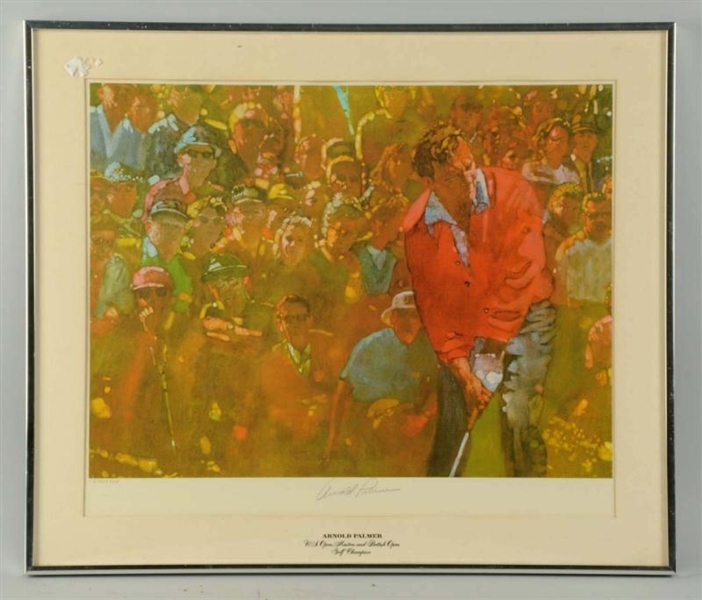 SIGNED ARNOLD PALMER SPORTS ILLUSTRATED PRINT.    