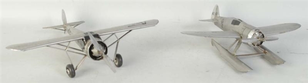 LOT OF 2: SCRATCH-BUILT AIRPLANE TOYS.            