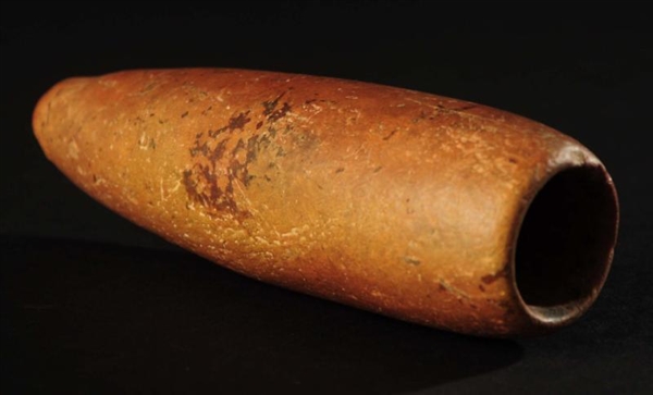 TUBULAR RED CLAYSTONE PIPE.                       