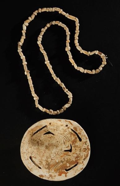 "CITICO" STYLE FENESTRATED "RATTLESNAKE" GORGET.  