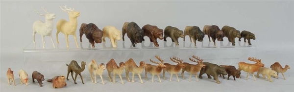 LOT OF 28: JAPANESE CELLULOID ANIMAL FIGURES.     