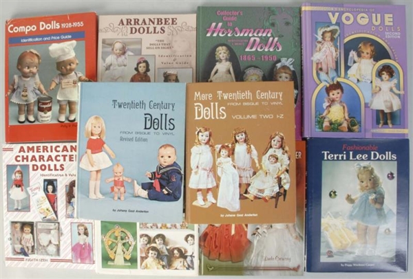 LOT OF 10: DOLL BOOKS.                            