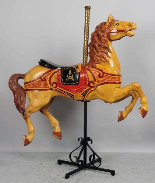 YELLOW CAROUSEL HORSE.                            