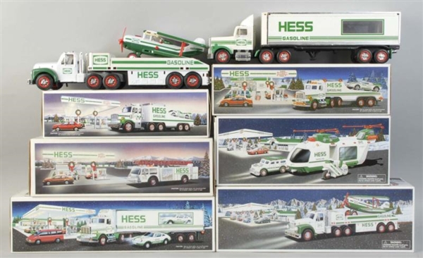 LOT OF 8: CONTEMPORARY HESS GASOLINE VEHICLES.    