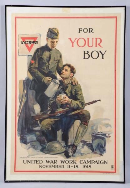 "FOR YOUR BOY" WWI POSTER.                        