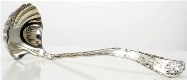 A TIFFANY & CO. WAVE EDGE PATTERN PUNCH LADLE.    