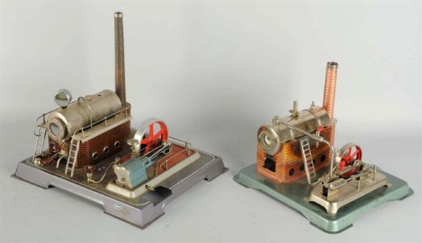 LOT OF 2: WILESCO STATIONARY STEAM ENGINE TOYS.   