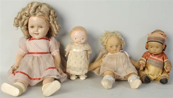 LOT OF 4: VINTAGE DOLLS.                          