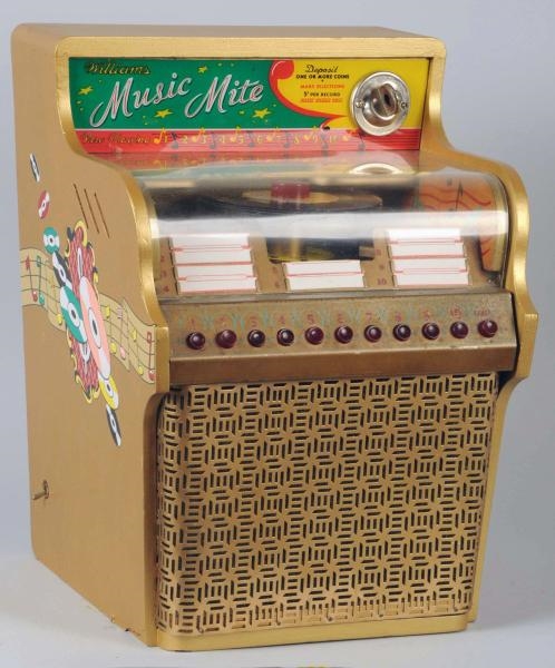 WILLIAMS MUSIC MITE SMALL COIN-OP RECORD PLAYER.  