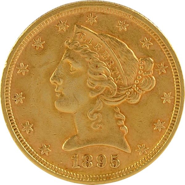 1895 $5 GOLD COIN.                                