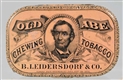 OLD ABE CHEWING TOBACCO POCKET TIN.               