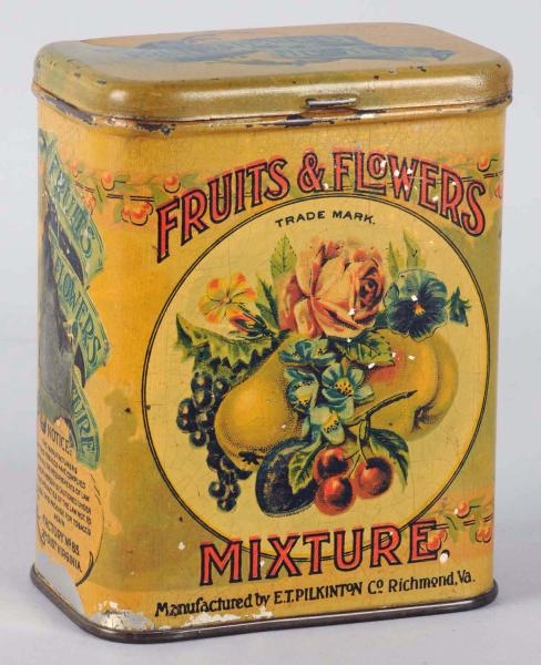FRUITS & FLOWERS MIXTURE TOBACCO TIN.             