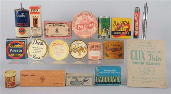 LOT OF 19: ASSORTED ADVERTISING COLLECTIBLES.     