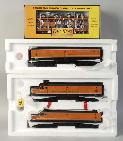 LOT OF 3: MTH RAIL KING TCA CONVENTION ITEMS.     