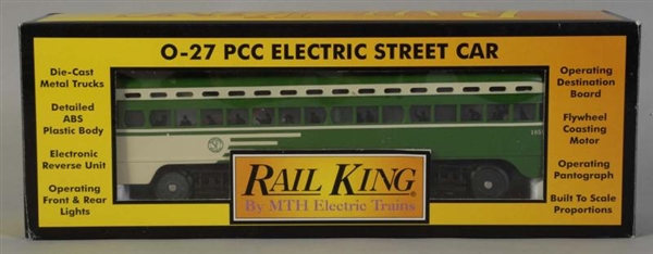MTH RAIL KING ELECTRIC STREET CAR.                