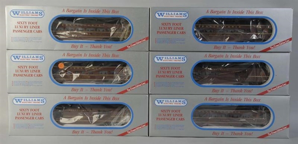 LOT OF 6: WILLIAMS PENNSYLVANIA PASSENGER CARS.   