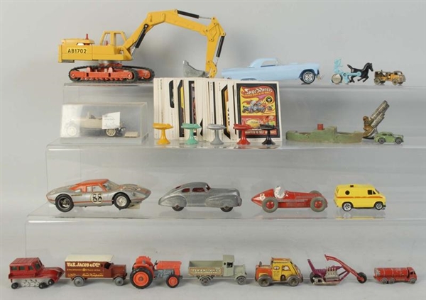 LOT OF MISCELLANEOUS VEHICLE TOYS.                