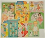LOT OF 10: CHILDREN THEME PAPER DOLL SETS.        