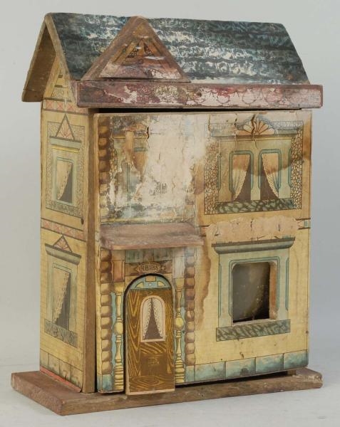 SMALL PAPER ON WOOD BLISS DOLLHOUSE.              