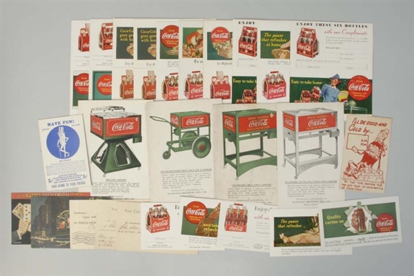 LOT OF 26: ASSORTED POST AND AD CARDS.            