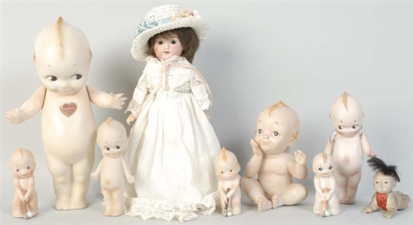 LOT OF ASSORTED DOLLS.                            