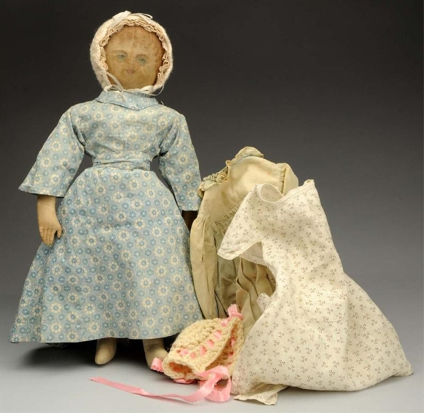 EARLY “POLLY HECKEWELDER" DOLL.                   