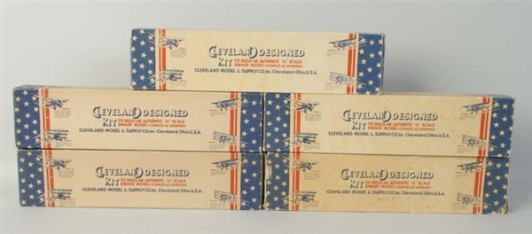 LOT OF 5: CLEVELAND AIRPLANE MODELS IN BOXES.     