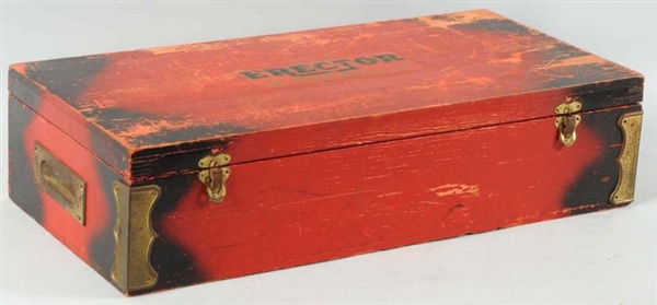 ORIGINAL WOODEN BOX FOR ERECTOR LOCOMOTIVE.       