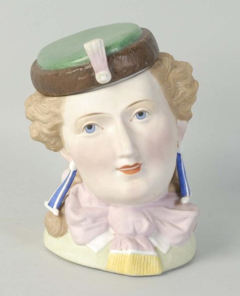 ARISTOCRAT LADY WITH PINK BOW HUMIDOR.            