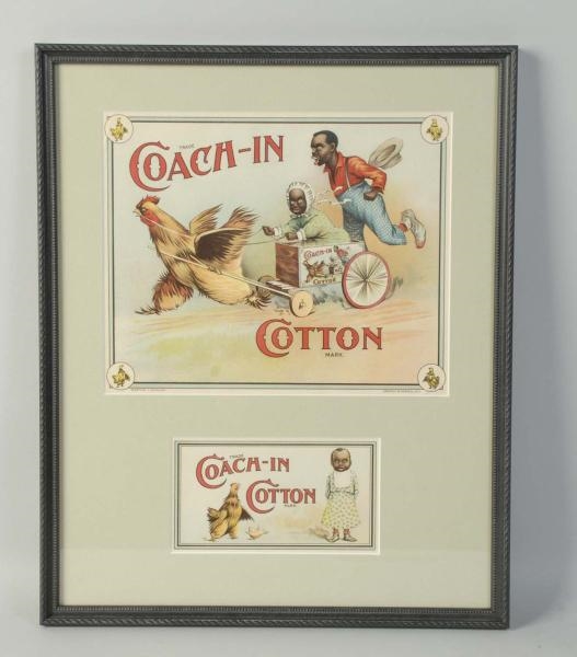 FRAMED COACH-IN COTTON TEXTILE LABELS.            