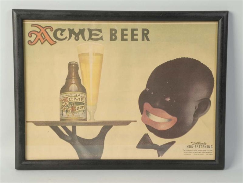 1933 ACME BEER AD.                                
