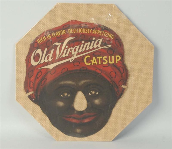 OLD VIRGINIA CATSUP MAMMY FACE MASK.              