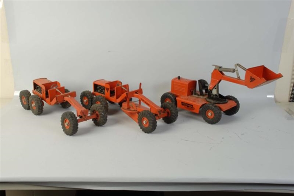 LOT OF 3: PRESSED STEEL & NY-LINT WORK VEHICLES.  