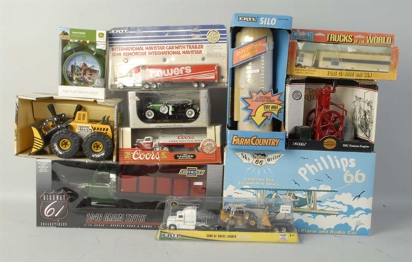 LOT OF 11: CONTEMPORARY DIE CAST VEHICLE TOYS.    