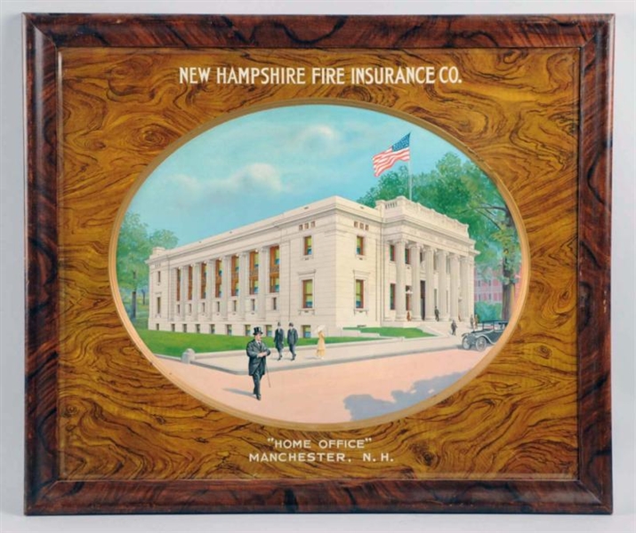 NEW HAMPSHIRE FIRE INSURANCE CO. TIN SIGN.        