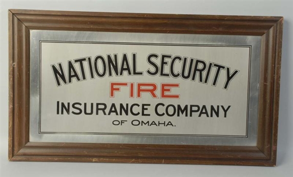 LOT OF 2: SILVER TIN INSURANCE SIGNS.             