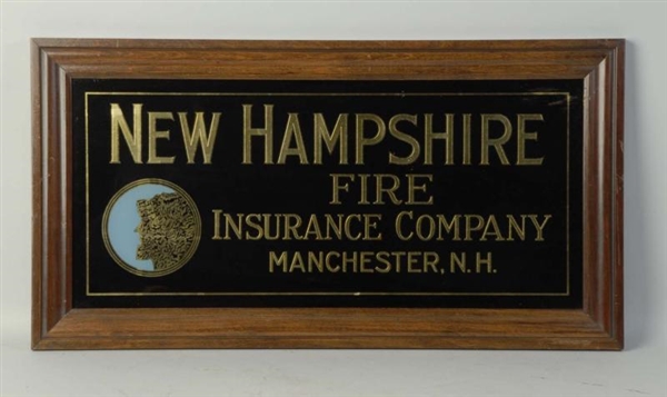 NEW HAMPSHIRE FIRE INSURANCE SIGN.                