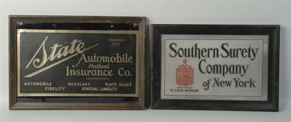 LOT OF 3: INSURANCE SIGNS.                        