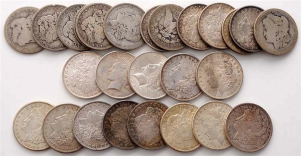 LOT OF 26: SILVER DOLLARS.                        