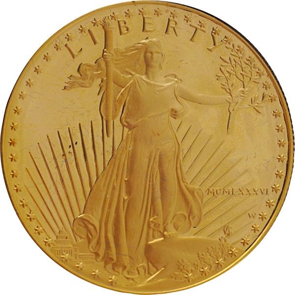 1986 1 OUNCE AMERICAN EAGLE GOLD PROOF COIN.      